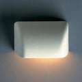 Small Scoop Downlight Outdoor 1 Light Ceramic Sconce