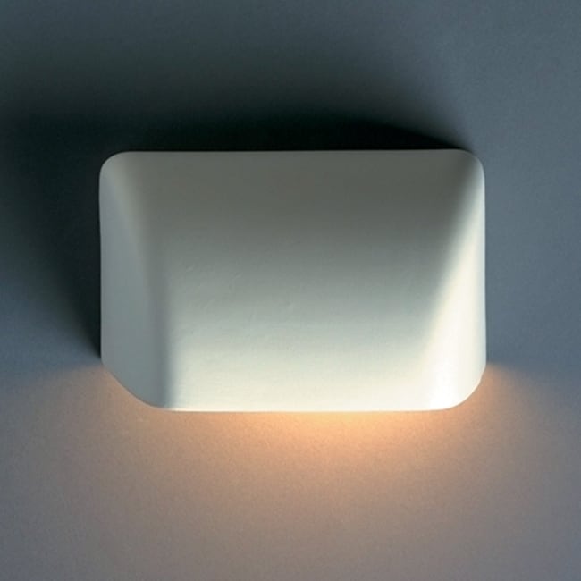 Small Scoop Downlight Outdoor 1 Light Ceramic Sconce