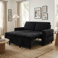 Small Space Sofa Bed With Usb Adjustable Backrest Converts To Sleeper