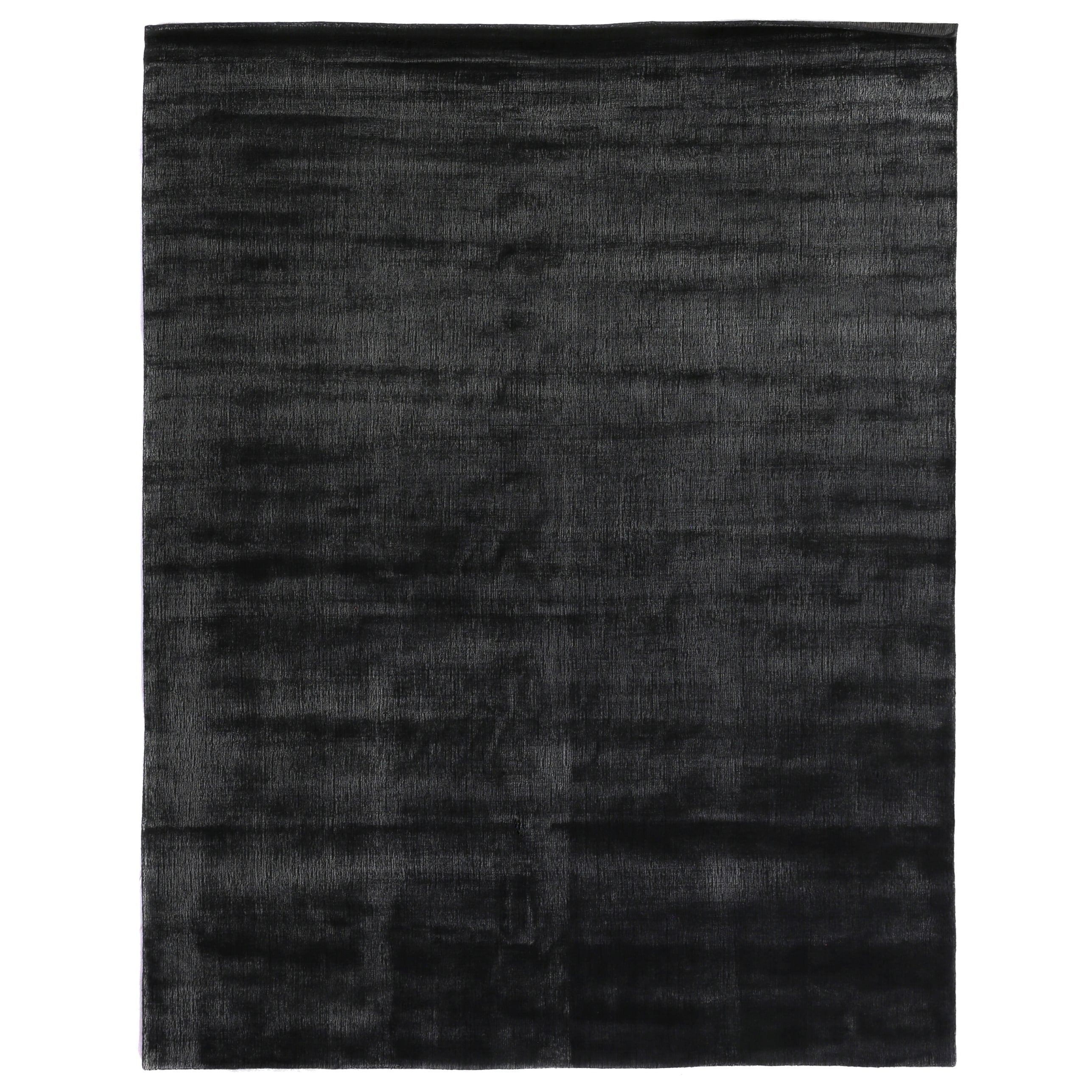Smart Gem Handloomed Wool Viscose Charcoal Area Rug
