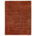 Smart Gem Handloomed Wool Viscose Orange Area Rug 6 X 9