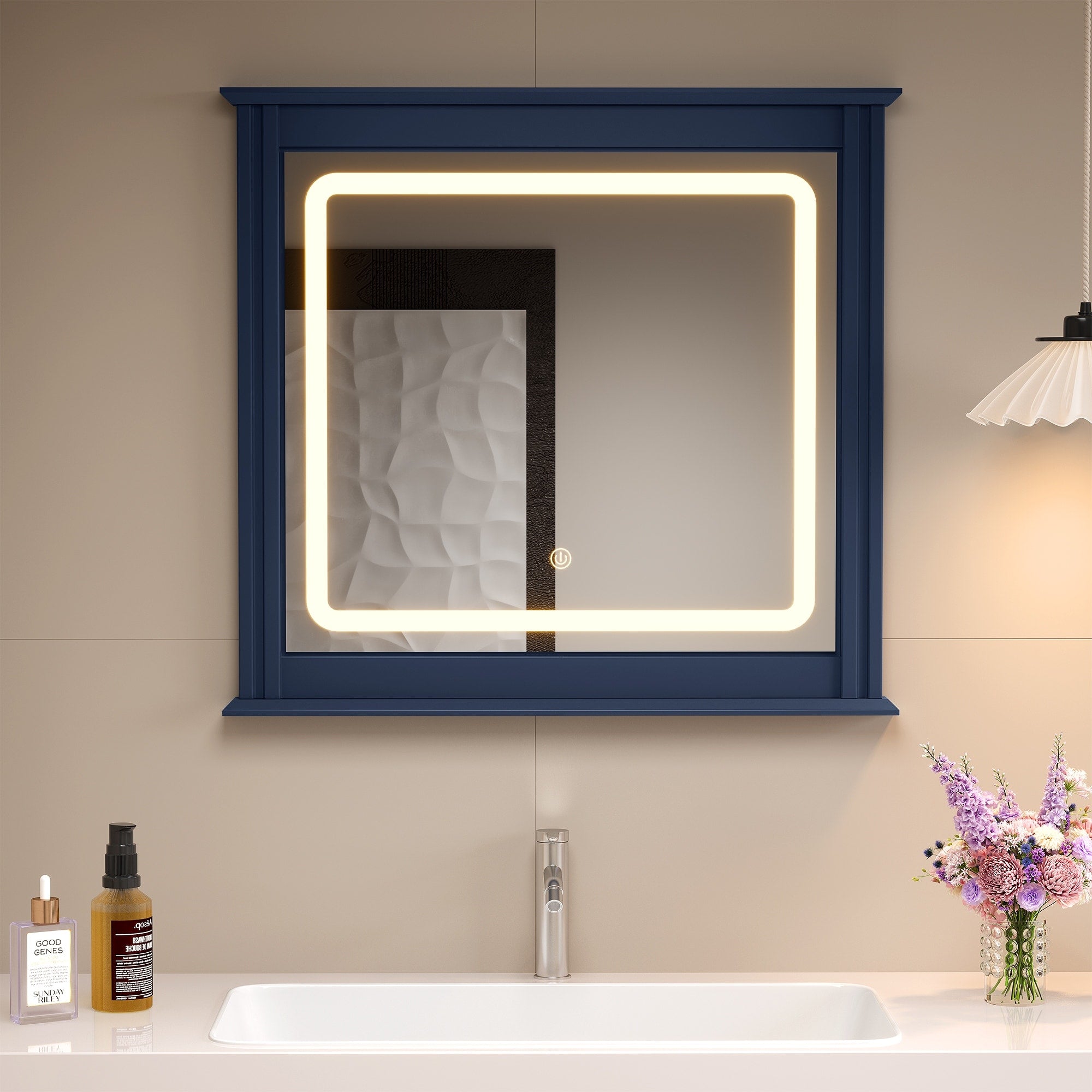 Smart Led Vanity Mirror With 3 Color Light