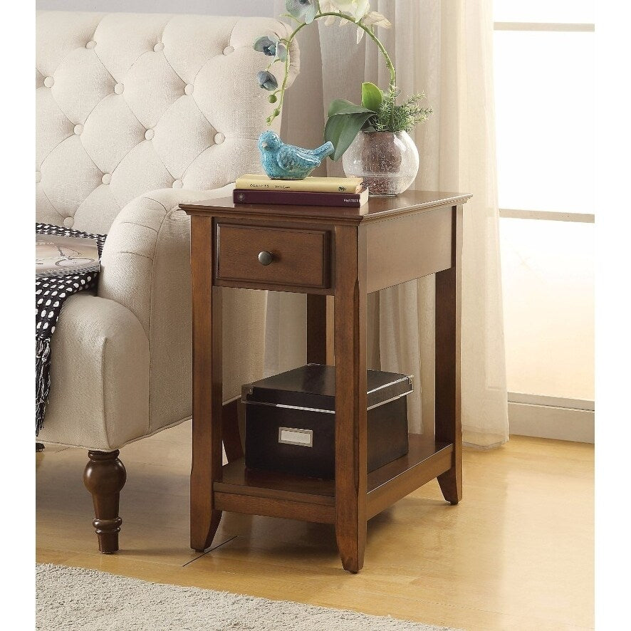 Smart Looking Side Table Walnut Brown