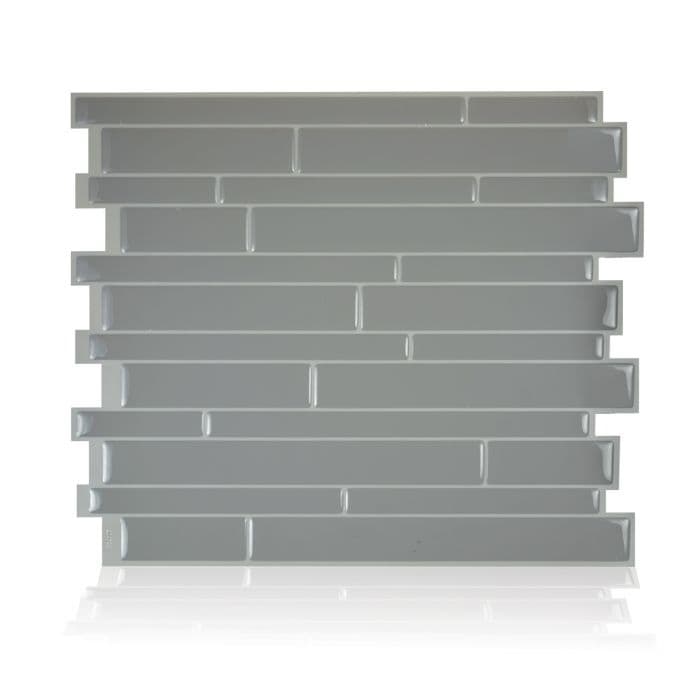Milano Platino 11.55 In. X 9.63 In. Peel And Stick Self Adhesive Decorative Mosaic Wall Tile Backsplash 4 Pack