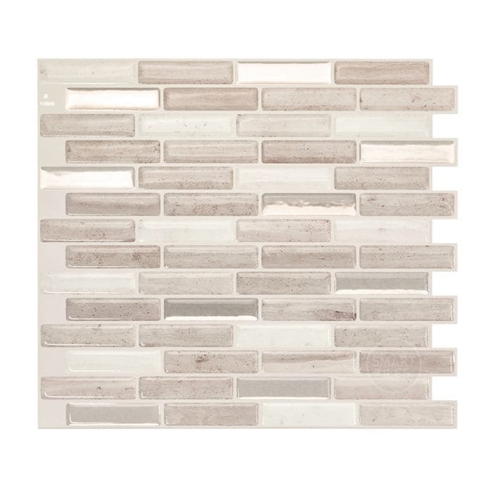 Milenza Vasto 10.20 In. X 9 In. Peel And Stick Self Adhesive Decorative Mosaic Wall Tile Backsplash 4 Pack