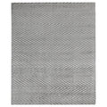 Smooch Geo Handloomed Bamboo Silk Aqua Area Rug