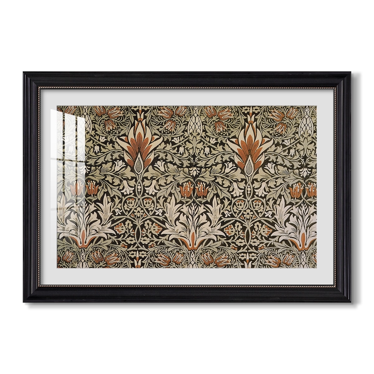 Snakeshead Charcoalspice C 1876 William Morris Custom Framed Print
