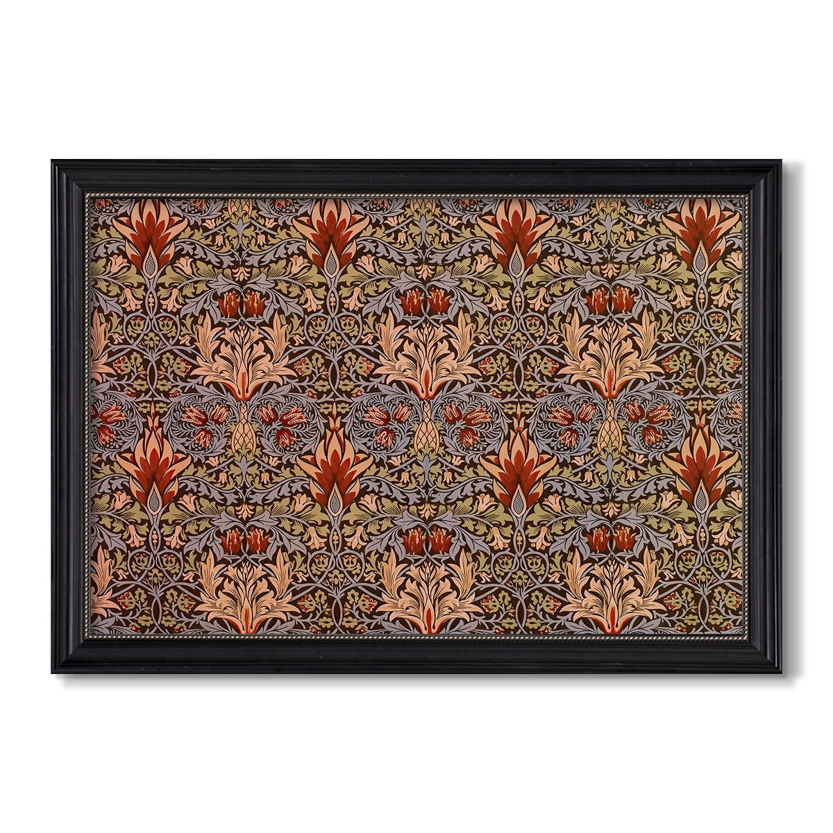 Snakeshead Redcumin C 1876 William Morris Custom Framed Canvas