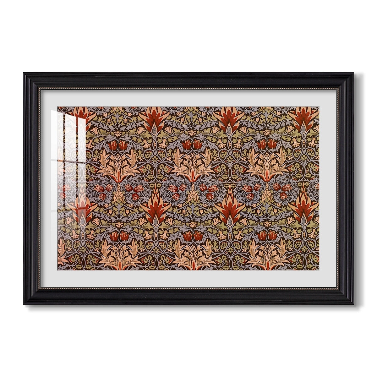 Snakeshead Redcumin C 1876 William Morris Custom Framed Print