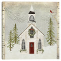 Snow Church By Beth Albert Canvas Art
