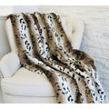 Snow Lynx Faux Fur Luxury Throw Throw 36W X 60L