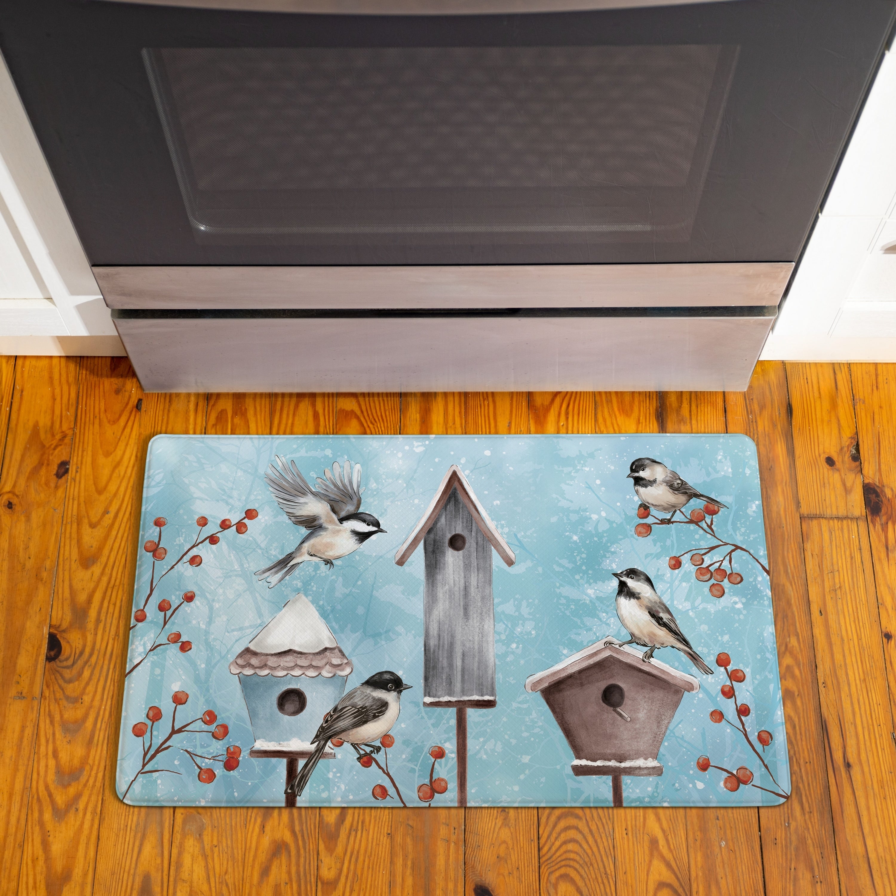 Snowbirds Bird Houses Anti Fatigue Door Mat 30 X 18