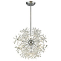 Snowburst 20 Inch Wide 7 Light Chandelier In Polished Chrome