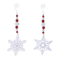 Snowflake Drop Ornaments Set Of 6
