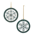 Snowflake Ornament Set Of 6 4.5 H Iron Acrylic