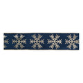 Snowflake Velvet Wired Ribbon 4 X 5 Yds.