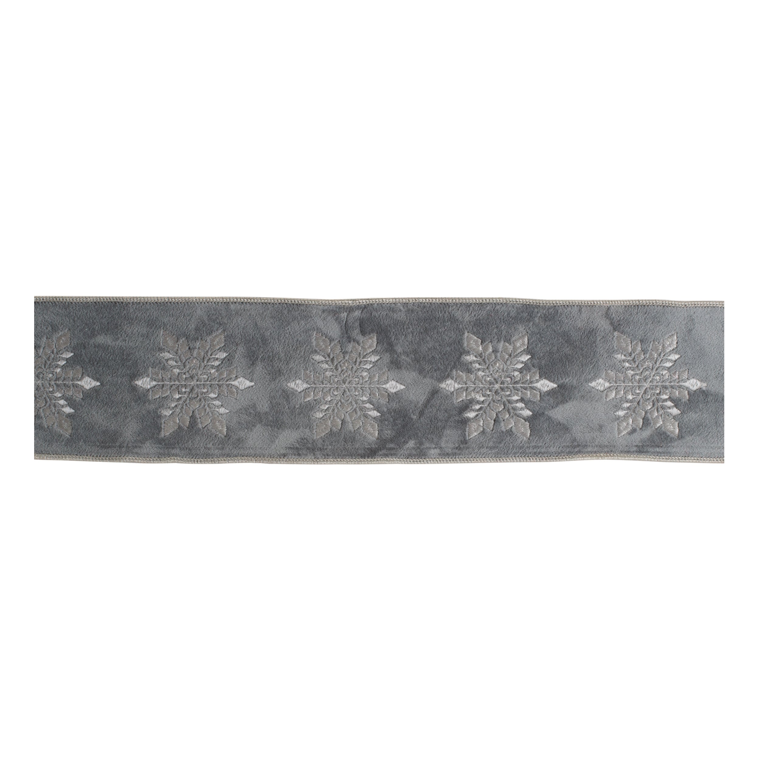 Snowflake Wired Ribbon 4 X 5 Yds.