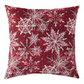 Snowflakes 18 Inch Holiday Throw Pillow