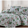 Snowman 170 Gsm Cotton Flannel Printed Oversized Duvet Set