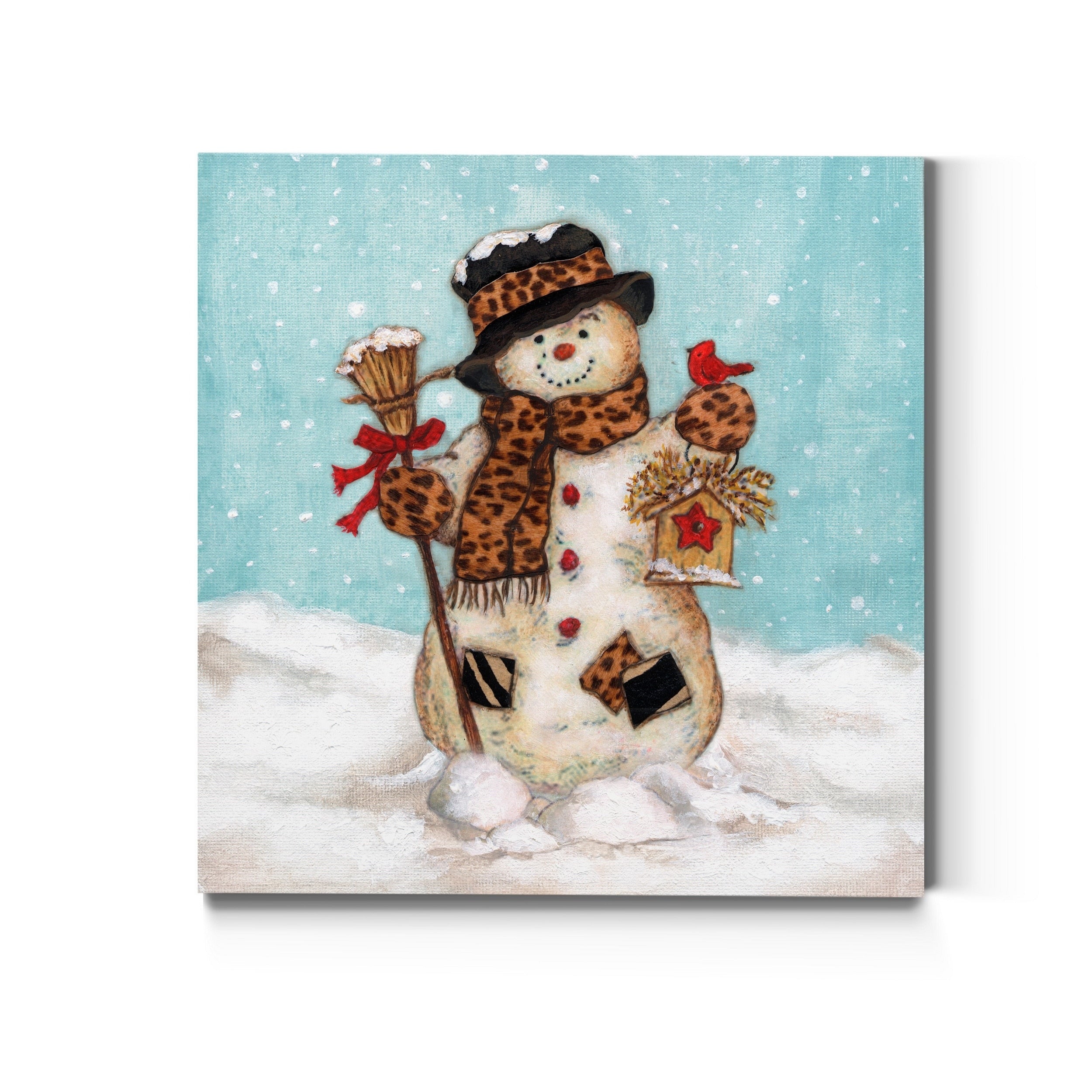 Snowman Premium Gallery Wrapped Canvas Ready To Hang