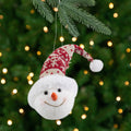 7 Smiling Snowman Head Wearing A Winter Hat Christmas Ornament