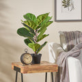 Socorro Artificial Fiddle Leaf Fig Tree Green By Christopher Knight Home