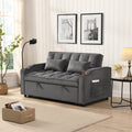 Sofa Bed With Trundle Dark Grey