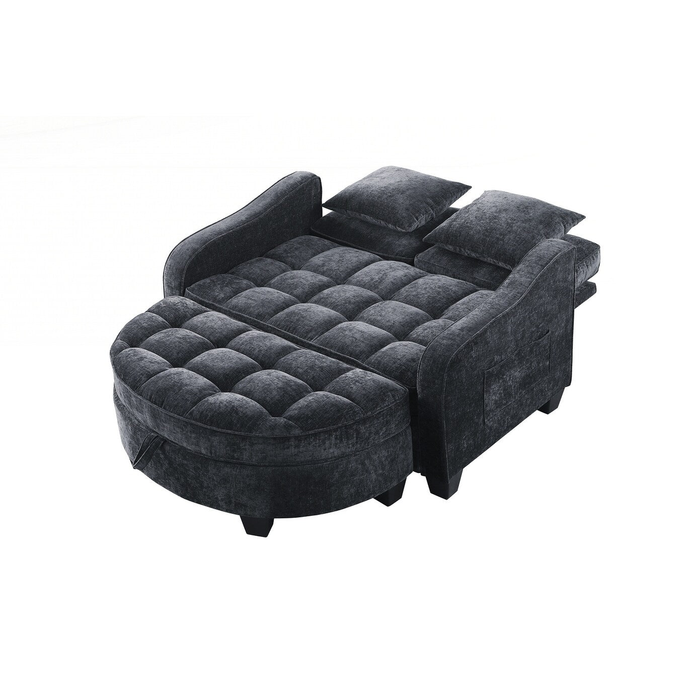 Sofa Comes With Two Small Throw Pillows Suitable For Living Room And Bedroom