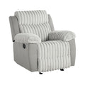 Sofa Recliner Led Lighting Furniture Set Charging Ports Removeable Cup Holder