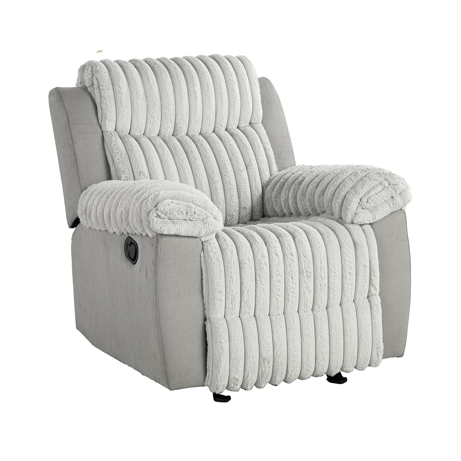 Sofa Recliner Led Lighting Furniture Set Charging Ports Removeable Cup Holder