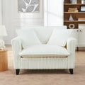 Sofa Side Chair Accent Chair Vanity Chair For Living Room Upholstered Chair Beige Arm Chair Reading Chair