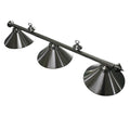 Soft Brushed Stainless Steel 3 Shade Billiard Light