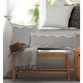 Soft Chevron Bordered Throw Pillow