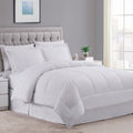Wrinkle Resistant Soft Dobby Striped Down Alternative 8 Piece Bed In A Bag With Sheet Set