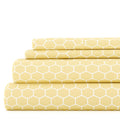 Merit Linens Ultra Soft Honeycomb Pattern 4 Piece Bed Sheet Set