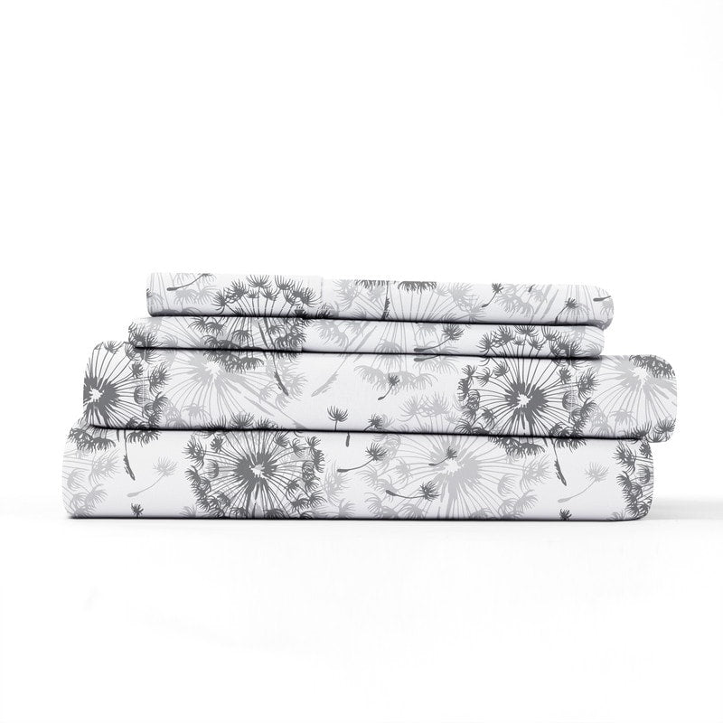 Merit Linens Make A Wish Pattern 4 Piece Bed Sheet Set