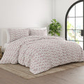 Merit Linens Premium Ultra Soft 3 Piece Blossoms Print Duvet Cover Set
