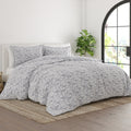 Merit Linens Premium Ultra Soft 3 Piece Coarse Paisley Print Duvet Cover Set