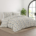 Merit Linens Premium Ultra Soft Feathers Pattern 3 Piece Duvet Cover Set