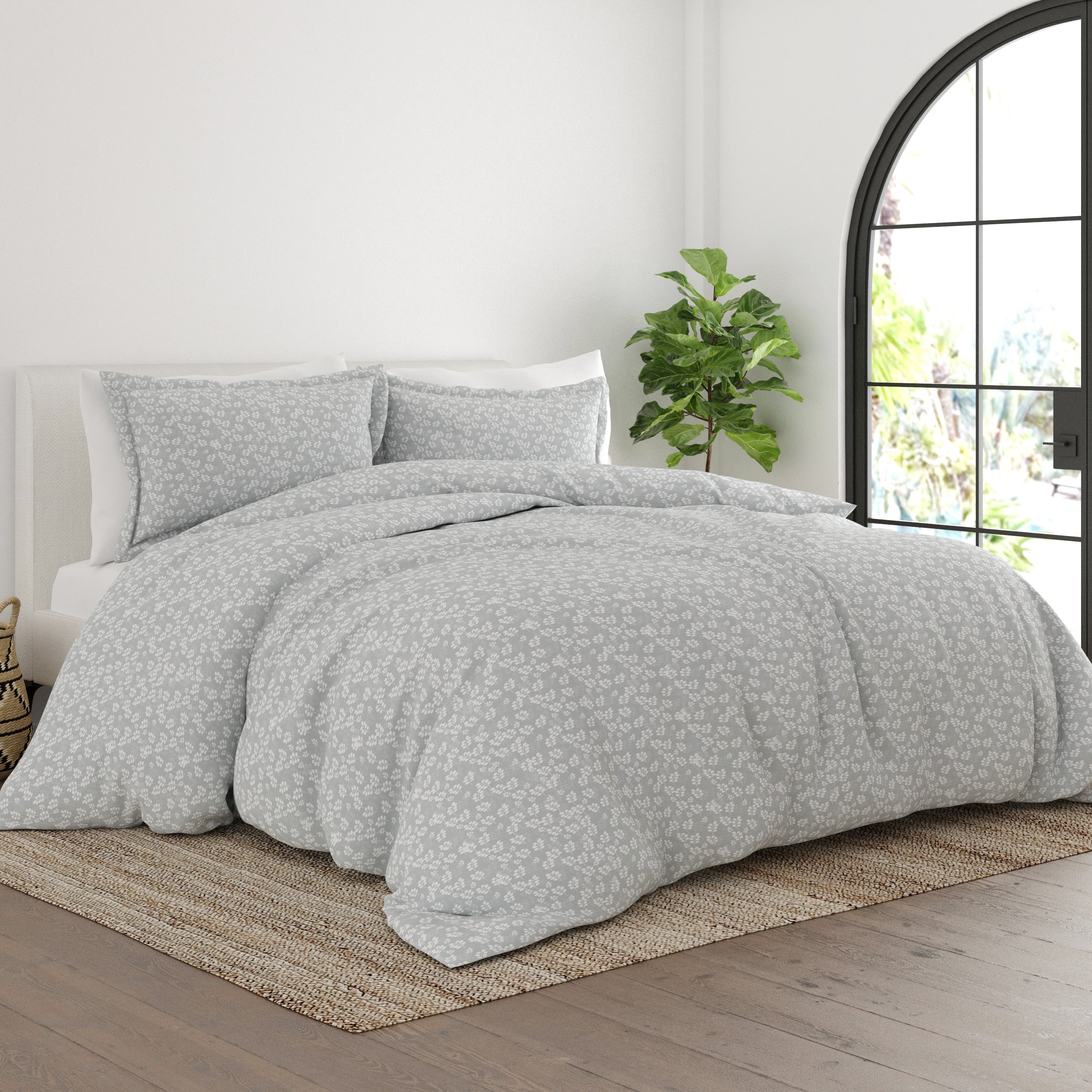 Merit Linens Premium Ultra Soft Wheat Pattern 3 Piece Duvet Set
