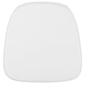 Soft Snow White Fabric Chiavari Chair Cushion Chair Accessories