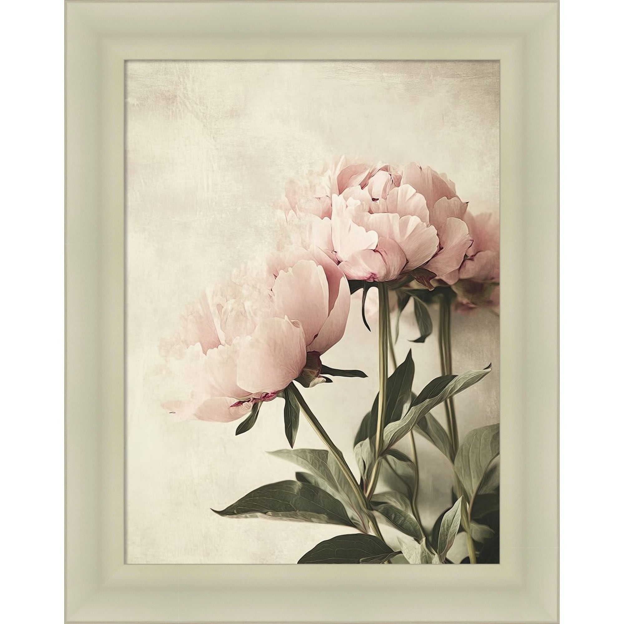 Soft Floral No. 2 By Tradelink Inhouse Artist Wood Framed Wall Art Print