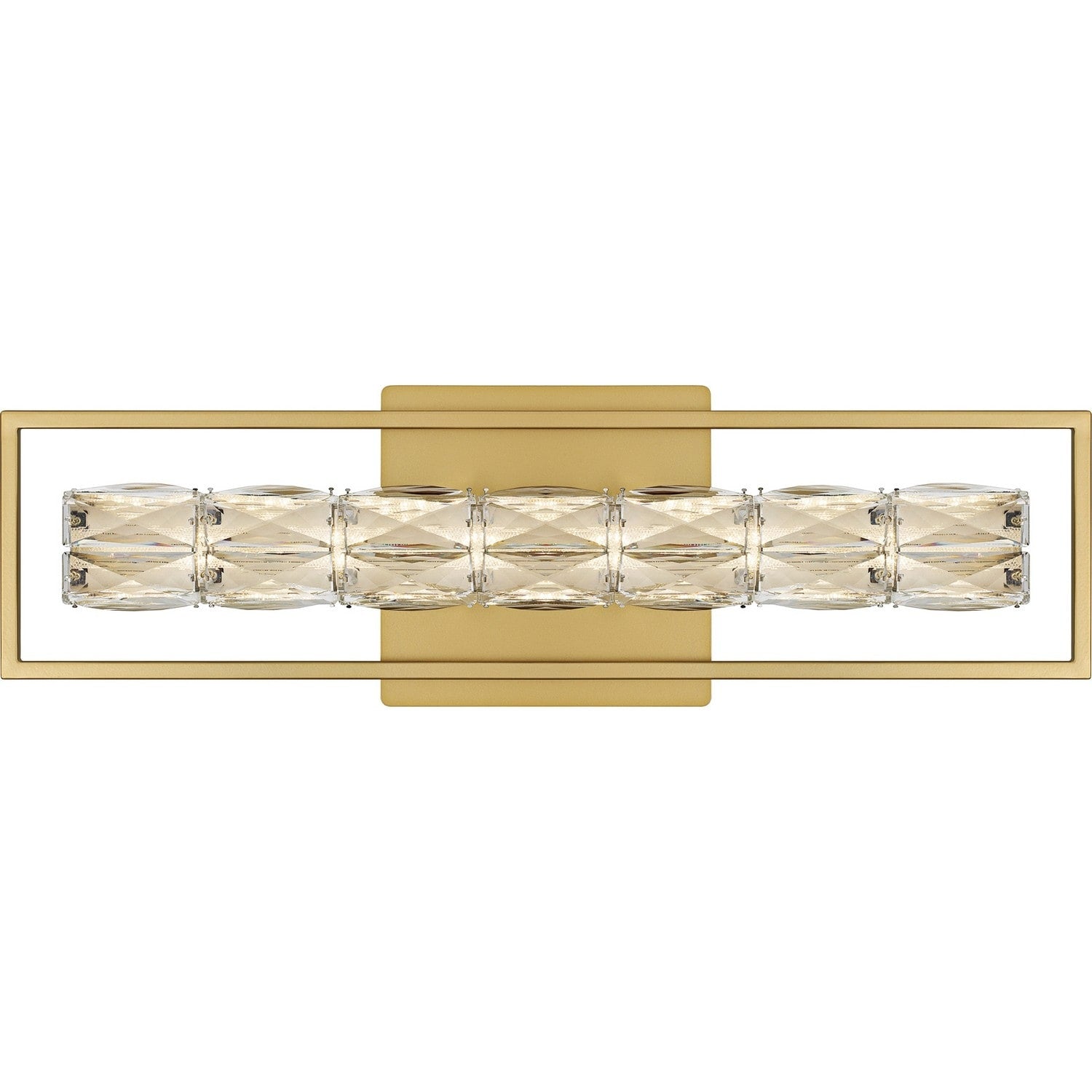 Soft Gold Led Bathroom Vanity Light From The Dazzle Collection