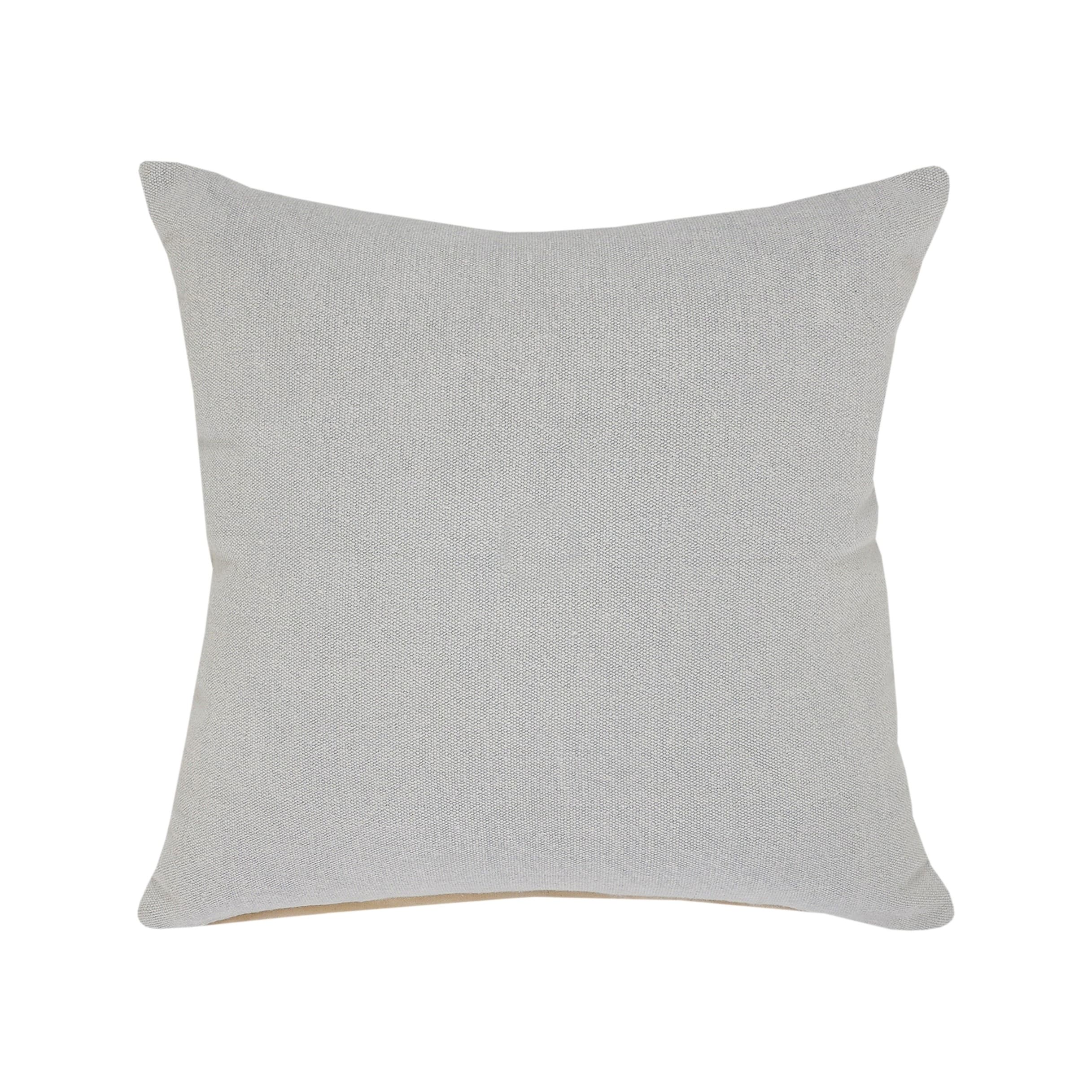Soft Gray Solid Throw Pillow