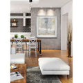 Soft Sentinel I Custom Framed Print Blue White Grey Yellow Green Silver Gold