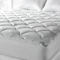 Soft Spa Luxe Cool Touch Tencel Blend Deep Pocket Mattress Pad White
