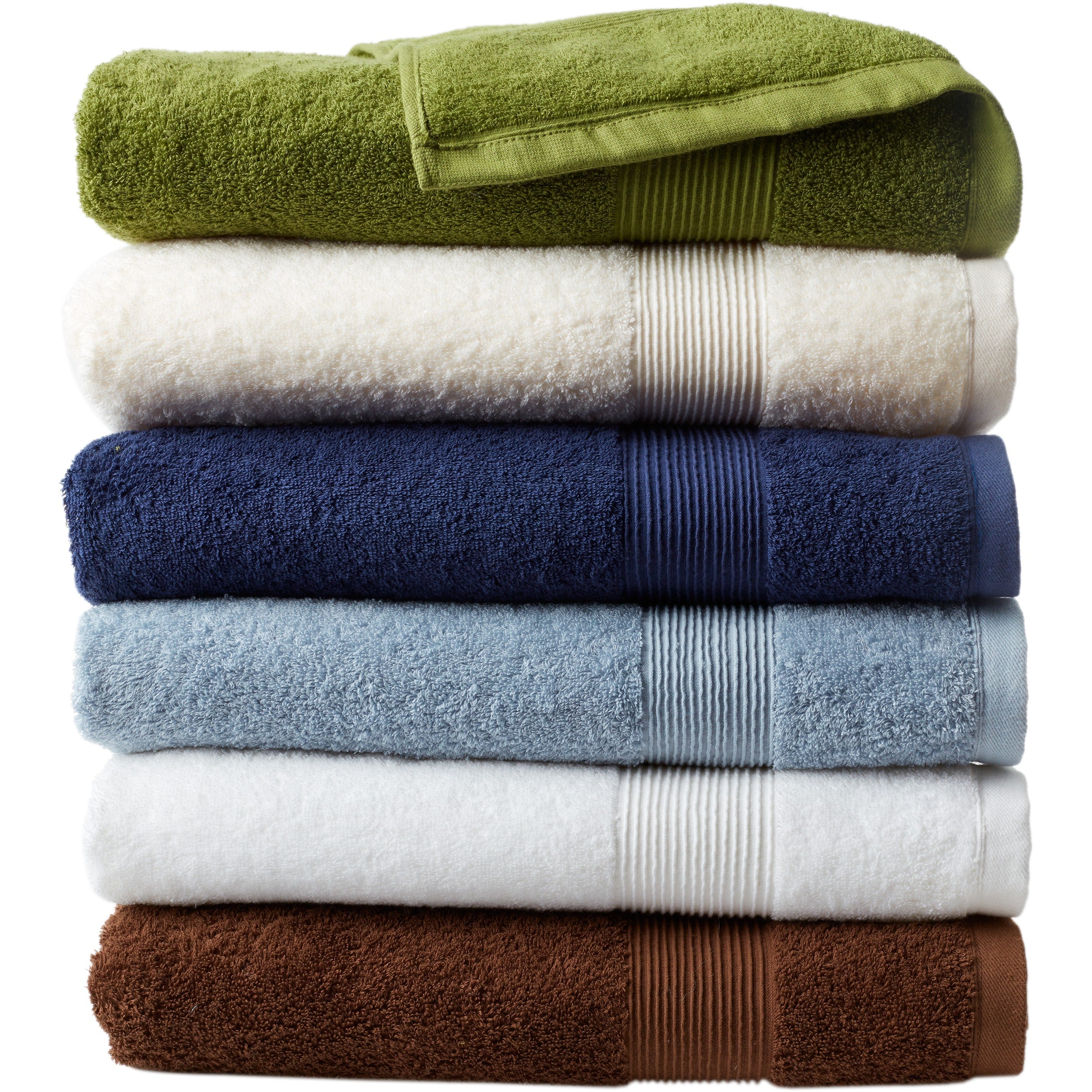 Soft Touch Cotton Bath 6 Piece Towel Set