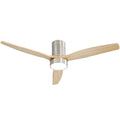 Sofucor 52 Inch Light Luxury Walnut Style Solid Wood Ceiling Fan With Remote Control Adjustable Lighting Smart Optional