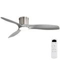 Sofucor 52 Inch Low Profile Flush Moun Ceiling Fans With Lights 3 Abs Blades Dimmable 6 Speed 3 Timer Reversible Dc Motor