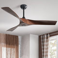 Sofucor 52 Inch Modern Minimalist Style Indoor Ceiling Fan With Remote Control Without Light 52Inch